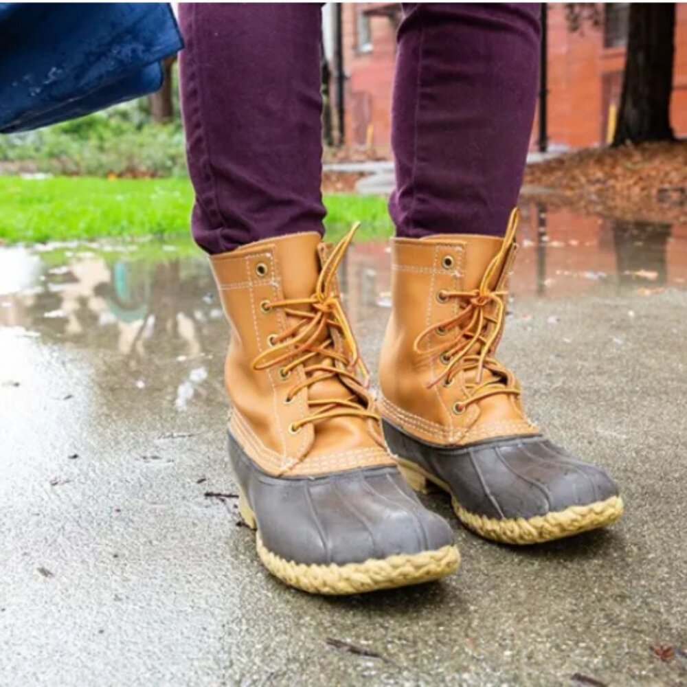 Duck Boots Lace Hazelnut/Charcoal Up Sz 9